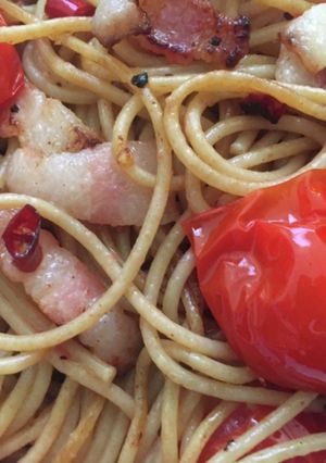 血糖の上がりにくい全粒粉パスタ♬-レシピのメイン写真