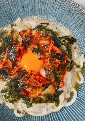 納豆キムチうどん-レシピのメイン写真