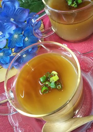 十割そばのそば湯で健康デザート蕎麦プリン-レシピのメイン写真