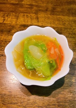 簡単♪作業時間10分！具材を食べるスープ-レシピのメイン写真