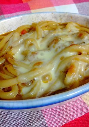 カレーうどんのチーズ焼き-レシピのメイン写真