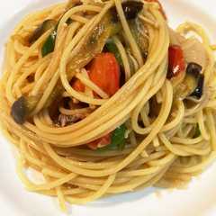 รูปของ 夏野菜ときのこのスパゲティー