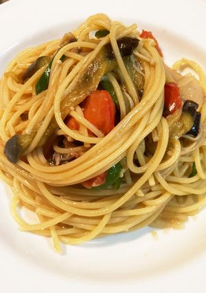 夏野菜ときのこのスパゲティー-レシピのメイン写真