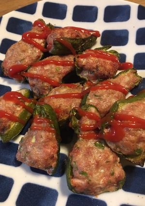 ポリ袋で作る肉詰めピーマン-レシピのメイン写真