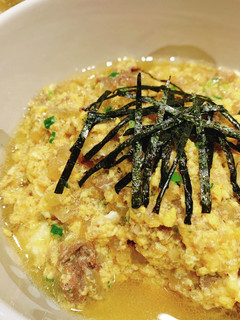 余り牛丼で!玉子雑炊風、ぶっかけご飯-レシピのメイン写真