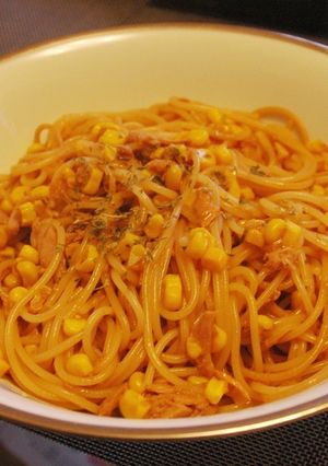 ツナコーン和風パスタ☆すきやきチーズ味-レシピのメイン写真