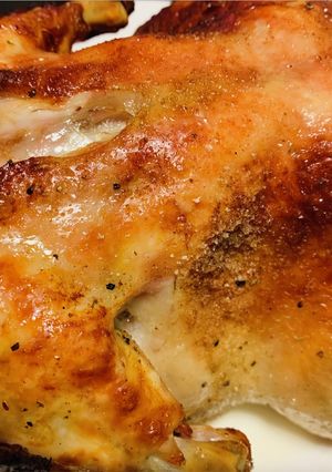 スーパーで半額の丸鳥で　ローストチキン-レシピのメイン写真