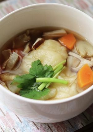 つるつるもちもちホッとする味♪すいとん汁-レシピのメイン写真