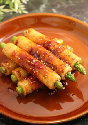簡単！ヤンニョムアスパラちくわ-レシピのメイン写真