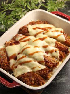 レンジで簡単!とんかつのチーズ焼き風-レシピのメイン写真