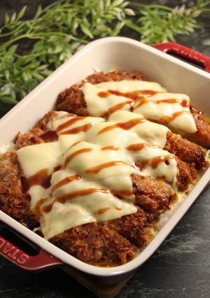 レンジで簡単！とんかつのチーズ焼き風-レシピのメイン写真