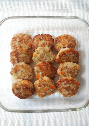 離乳食★手づかみ食べ★ふんわりハンバーグ-レシピのメイン写真