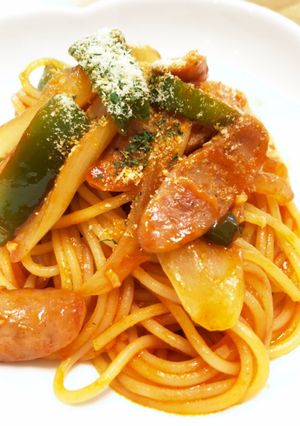我が家のナポリタンスパゲティ-レシピのメイン写真