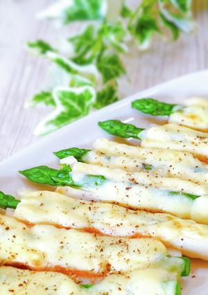 アスパラのちくわボートチーズ焼き♬-レシピのメイン写真