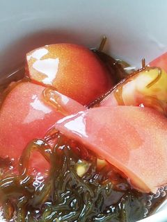 【簡単すぎる】もずくトマト-レシピのメイン写真