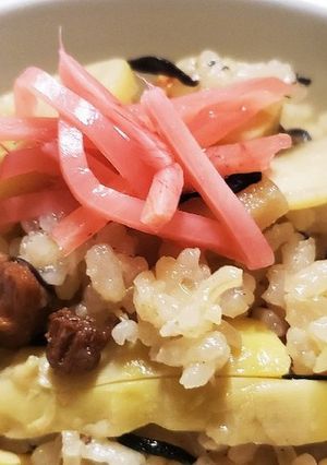お年寄り絶賛シリーズ☆マチク炊き込み☆-レシピのメイン写真