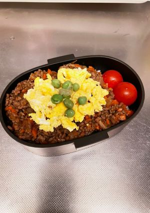 彩りそぼろ丼-レシピのメイン写真