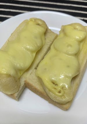 簡単朝ご飯！バナナトースト　マヨチーズ-レシピのメイン写真