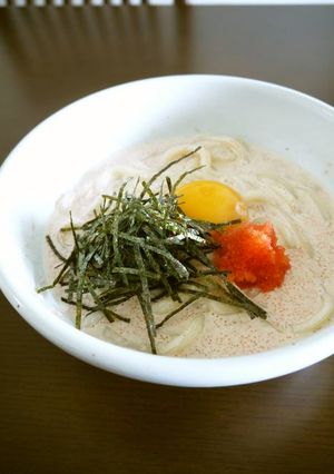 冷凍うどんde明太クリームうどん♪-レシピのメイン写真