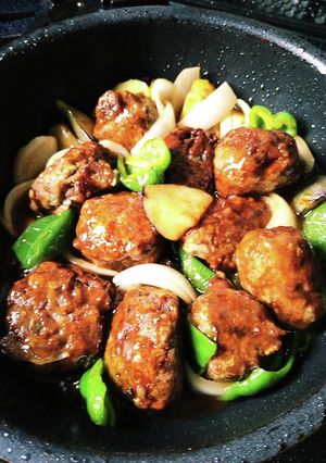 イワシつみれの甘酢あんかけ（酢豚風）-レシピのメイン写真