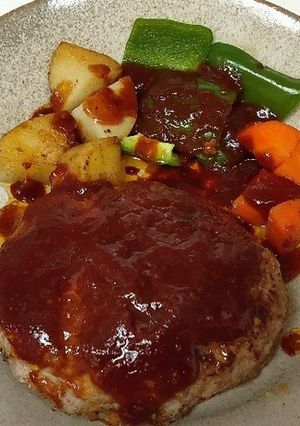 ハンバーグ-レシピのメイン写真