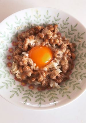 オートミール少なめ納豆卵ご飯-レシピのメイン写真