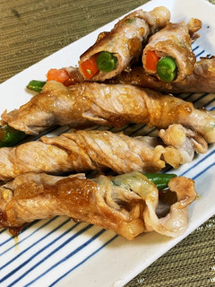 茹でてクルクル巻くだけ!簡単肉巻き!-レシピのメイン写真