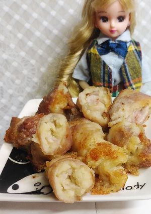 リカちゃん♡ポテト肉巻き•*¨*•.☆-レシピのメイン写真