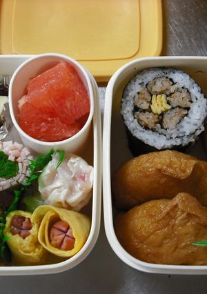 巻き寿司風おにぎり（ﾄﾘｿﾎﾞﾛver)-レシピのメイン写真