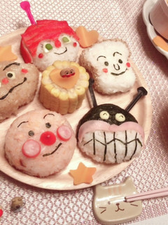 アンパンマン ♡ おにぎりプレート-レシピのメイン写真