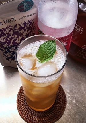 ハーブ紅茶で梅ジャムのティースカッシュ-レシピのメイン写真