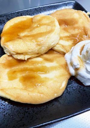 【糖質制限食】パンケーキ（フワフワvr）-レシピのメイン写真