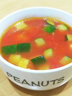 トマト缶で!超簡単ズッキーニスープ-レシピのメイン写真