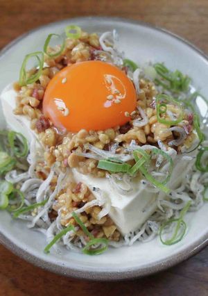 梅納豆としらすの冷奴-レシピのメイン写真