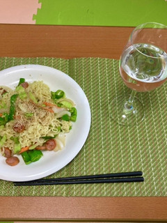 インスタントラーメンで塩焼きそば-レシピのメイン写真