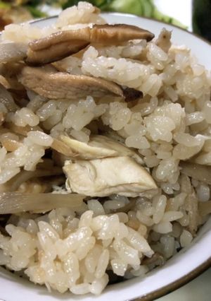 簡単!あっさり鶏胸肉とごぼうの炊込みご飯-レシピのメイン写真