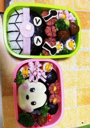 ミッキーとバイキンマン弁当-レシピのメイン写真