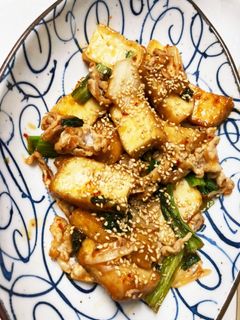 厚揚げと豚肉の小松菜キムチ炒め☆-レシピのメイン写真