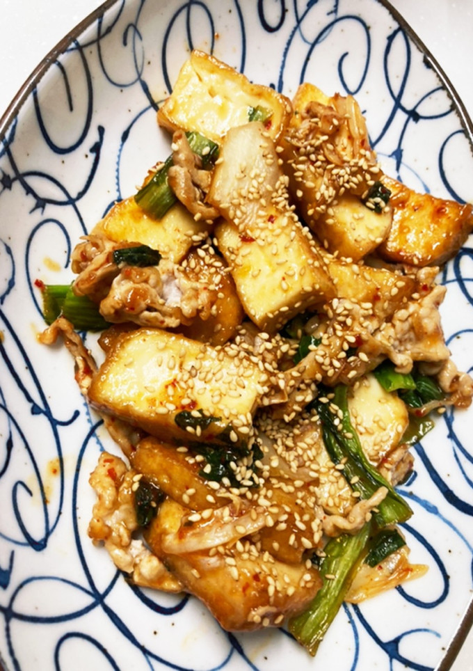 厚揚げと豚肉の小松菜キムチ炒め☆-レシピのメイン写真
