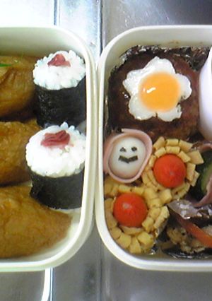 ローゼンメイデンお花ハンバーグ(キャラ弁-レシピのメイン写真