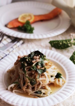 ツナともやしの大葉にんにく醤油ナムル-レシピのメイン写真