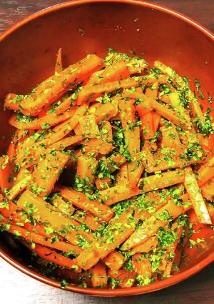 人参シリシリ あおさ絡め-レシピのメイン写真