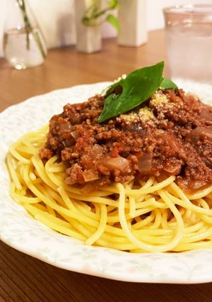 レンジで本格！美味しいミートソース-レシピのメイン写真