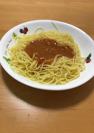 ミートソースでジャージャー麺風パスタ-レシピのメイン写真