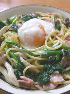 ほうれん草とベーコンのクリームパスタ-レシピのメイン写真