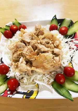 鶏むね肉の簡単生姜焼き-レシピのメイン写真