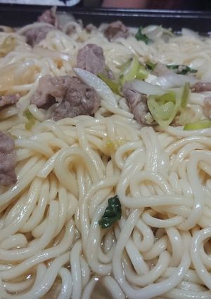 牛すきうどん-レシピのメイン写真