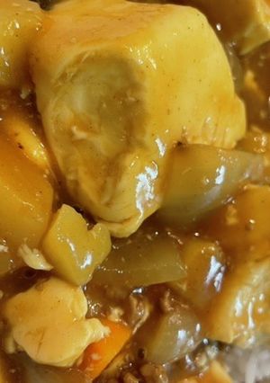 カレーの具につるんと絹ごし豆腐！ハマる！-レシピのメイン写真