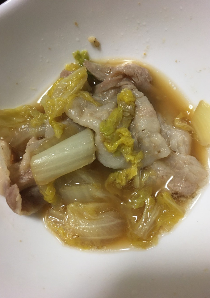 豚バラ肉と白菜の和風煮-レシピのメイン写真
