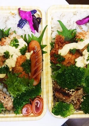 【夫婦弁当70】鮭フライと鳥胸の照り焼き-レシピのメイン写真